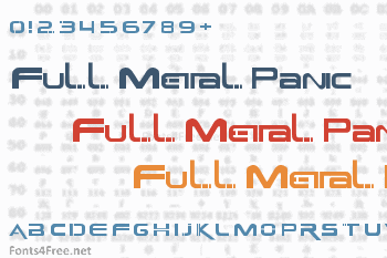 Full Metal Panic Font