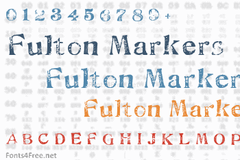 Fulton Markers Font