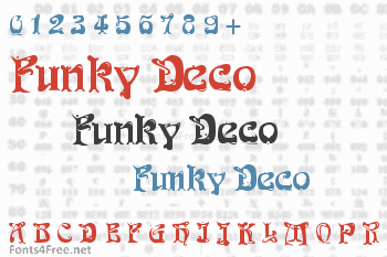 Funky Deco Font