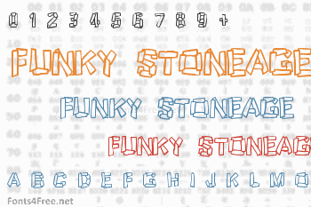 Funky Stoneage Font