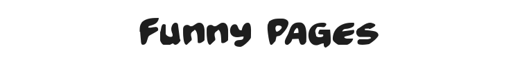 Funny Pages Font Preview