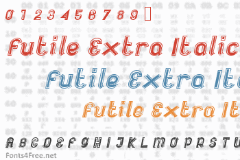 Futile Extra Italic Font