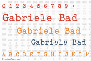 Gabriele Bad Font