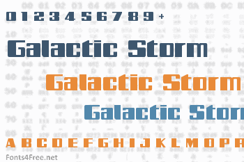 Galactic Storm Font