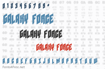 GalaxyForce Font