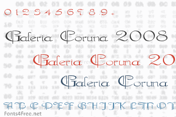 Galeria Coruna 2008 Font