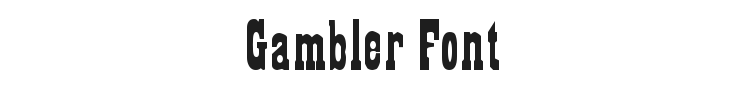 Gambler Font Preview