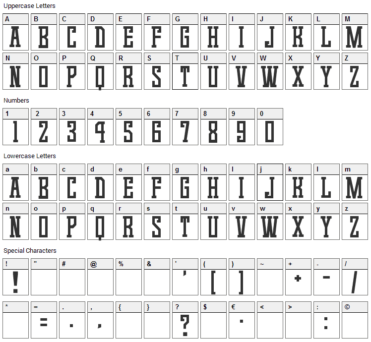 Game Continue 02 Font Character Map