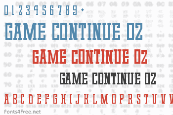 Game Continue 02 Font