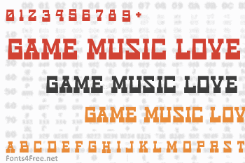 Game Music Love Font