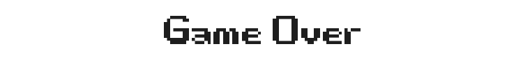 Game Over Font