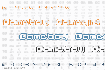 Gameboy Gamegirl Font