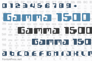 Gamma 1500 Font