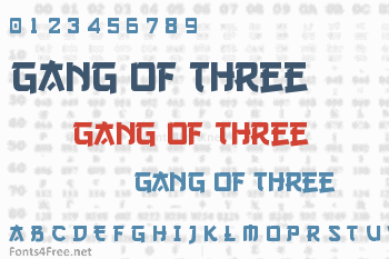 Gang of Three Font