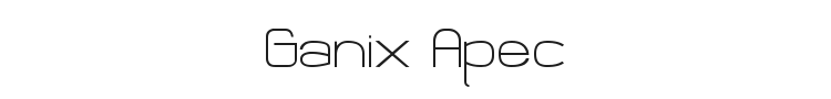 Ganix Apec Font Preview
