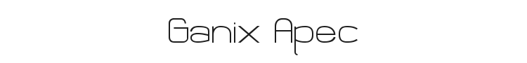 Ganix Apec Font