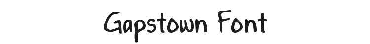 Gapstown Font Preview