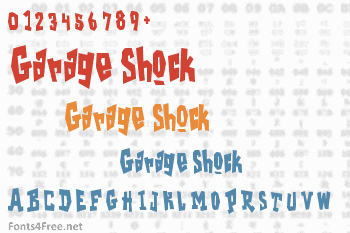 Garage Shock Font