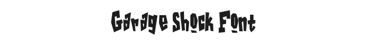 Garage Shock Font Preview