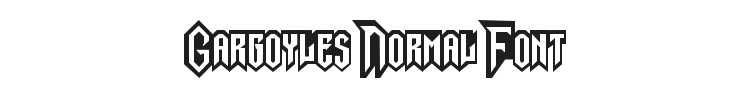 Gargoyles Normal Font