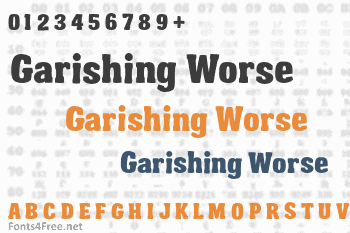 Garishing Worse Font