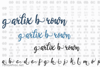 Garlix Brown Font