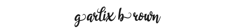 Garlix Brown Font