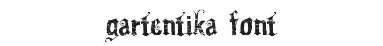 Gartentika Font Preview