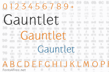 Gauntlet Font