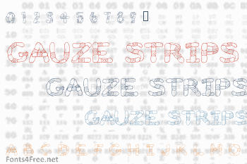 Gauze Strips Font
