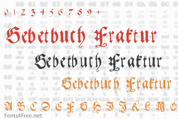 Gebetbuch Fraktur Font