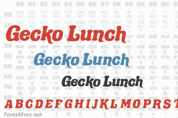 Gecko Lunch Font