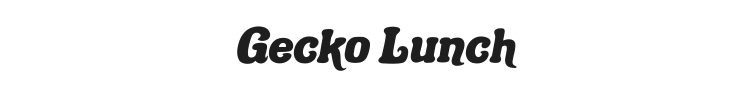 Gecko Lunch Font