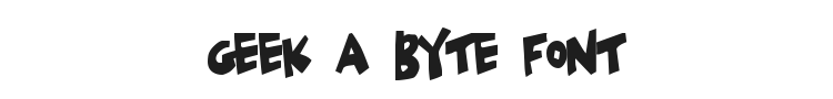 Geek a Byte Font Preview