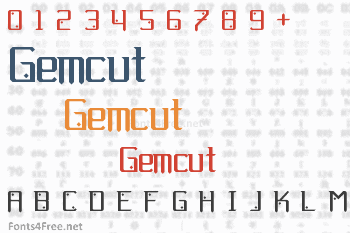 Gemcut Font