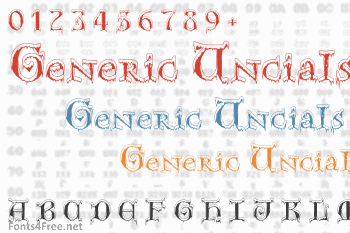 Generic Uncials SnowCapped Font