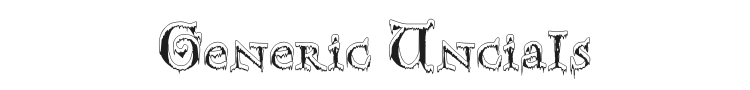 Generic Uncials SnowCapped Font Preview