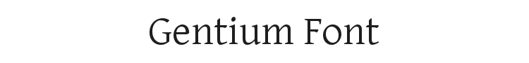 Gentium Font