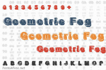 Geometric Fog Font