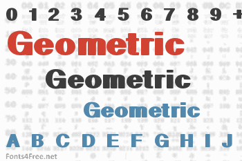 Geometric Font