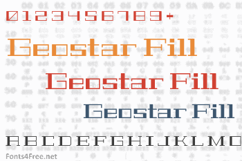 Geostar Fill Font