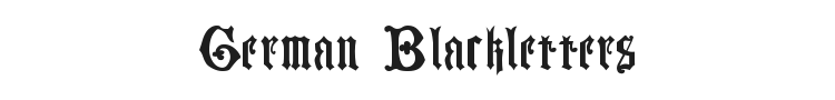 German Blackletters, 15th c. Font Preview