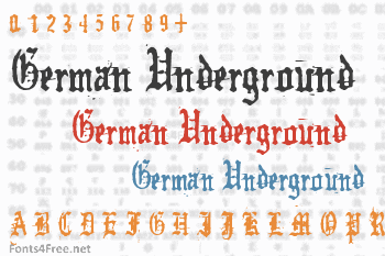 German Underground Font