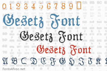 Gesetz Font