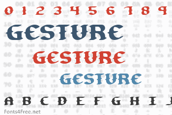Gesture Font