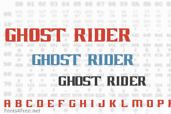 Ghost Rider Movie Font