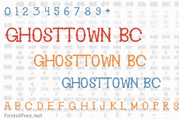 Ghosttown BC Font