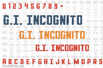 G.I. Incognito Font