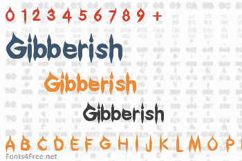 Gibberish Font