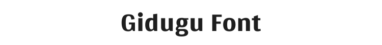 Gidugu Font